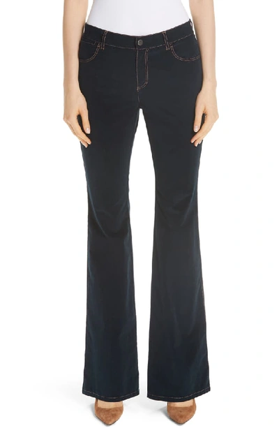 Lafayette 148 Mercer Curated Corduroy Flared Pants In Ink