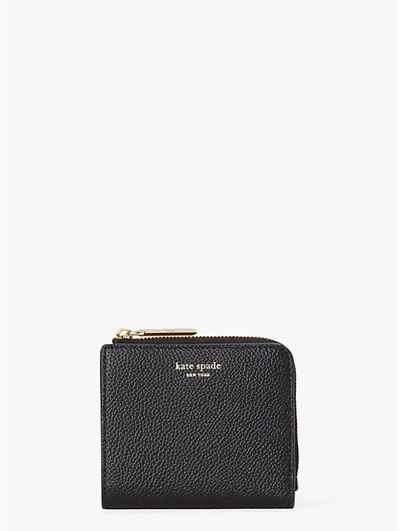 Kate Spade Margaux Small Bifold Wallet In Black/warm Taupe