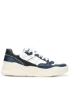 Ami Alexandre Mattiussi Basket Leather Low-top Trainers In Blue