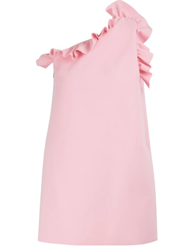 Msgm Einschultriges Minikleid In Pink