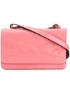 Versace Tribute Embossed Leather Crossbody Bag - Pink