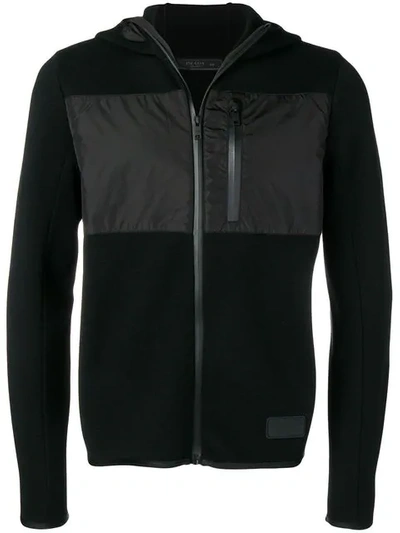 Prada Slim Fit Hooded Jacket In F0002 Black