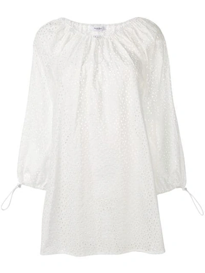 Marysia Moab Broderie Anglaise Dress In White