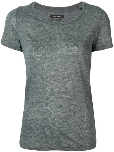 Isabel Marant Ribbed T In Grey