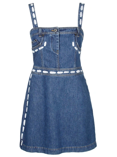 Moschino Pinfore Dress In Denim