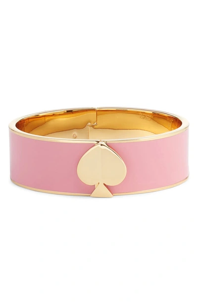 Kate Spade Enamel Spade Bangle Bracelet In Rococo Pink