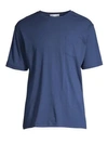 Peter Millar Seaside Summer Pocket Tee In Atlantic Blue