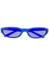 Balenciaga Women's Oval Sunglasses, 59mm In Blue