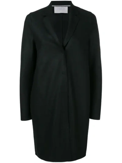 Harris Wharf London Fitted Single-breasted Coat In Black