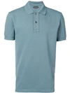 Tom Ford Plain Polo Shirt In Blue