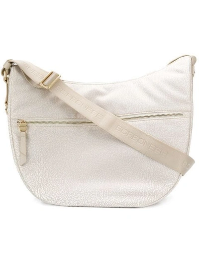 Borbonese Luna Shoulder Bag In Beige