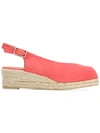 Castaã±er Dosalia Wedge Espadrilles In Pink