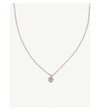 Ted Baker Hannela Crystal Heart Necklace In Baby Pink