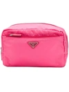 Prada Classic Nylon Make-up Bag - Pink