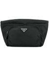 Prada Nylon Wash Bag In Black