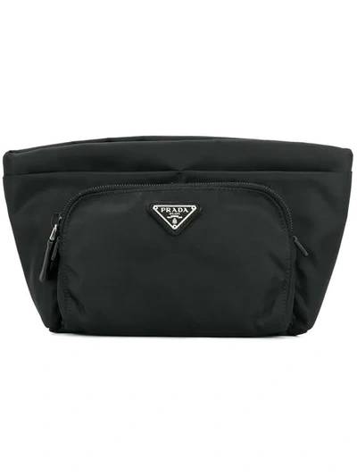 Prada Nylon Wash Bag In Black