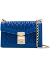 Miu Miu Quilted Shoulder Bag - Blue