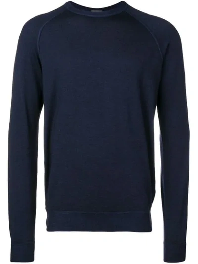 Drumohr Raglan Sweater In Blue