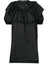 N°21 Lace Detail Mini Dress In Black