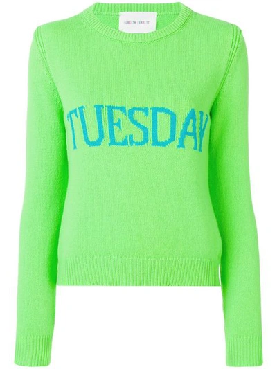 Alberta Ferretti Tuesday Sweater In Green