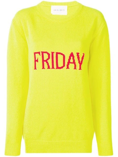 Alberta Ferretti Friday Sweater In Yellow