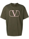 Valentino Vlogo T-shirt In Green