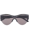 Balenciaga Oversized Logo Sunglasses In Black