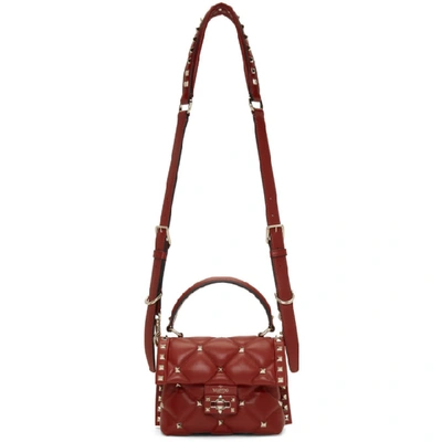 Valentino Garavani Valentino Red  Mini Candystud Flap Bag In 0ro Red