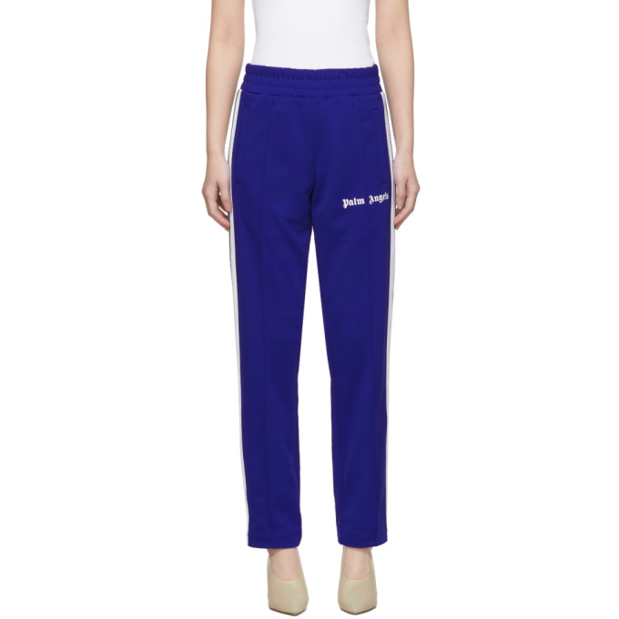 palm angels blue classic track pants