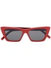 Saint Laurent Sl276 Mica Sunglasses In Red