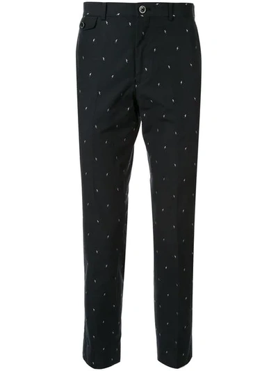 Education From Youngmachines Lightning Bolt Chinos In Black