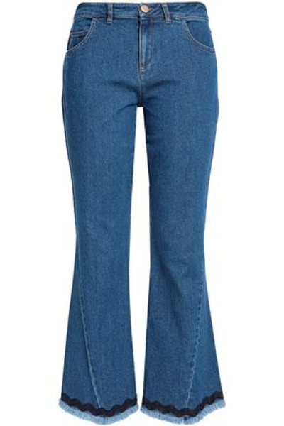 See By Chloé Woman High-rise Bootcut Jeans Mid Denim