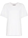 Amiri Perforated Distressed Detail Cotton T In White