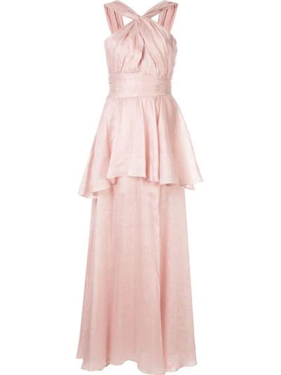 Aje Fraser Maxi Dress In Pink