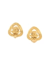 Pre-owned Chanel Vintage Cc Logo Earrings - 金色