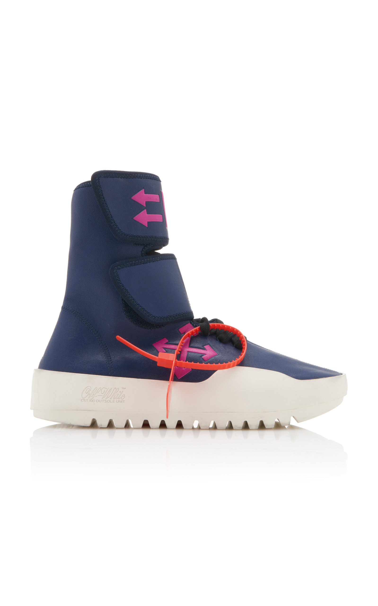 off white moto sneakers