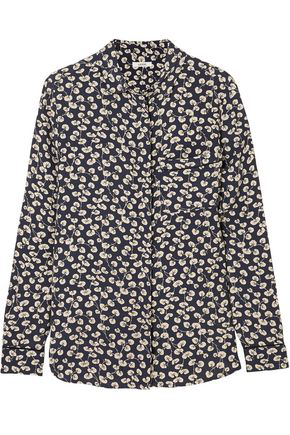 ganni emory crepe wrap dress