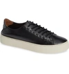 Frye Women's Lena Low-top Sneakers In Black Leather