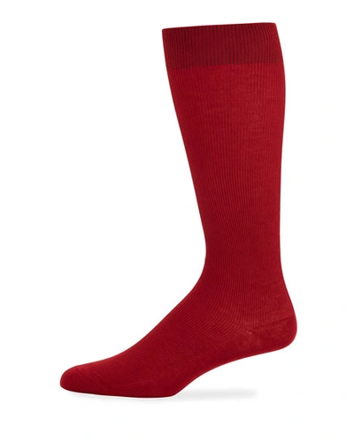 Dolce & Gabbana Men's Basic Socks, Red