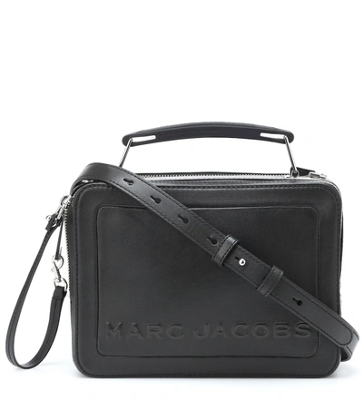 Marc Jacobs The Box Leather Shoulder Bag In Black