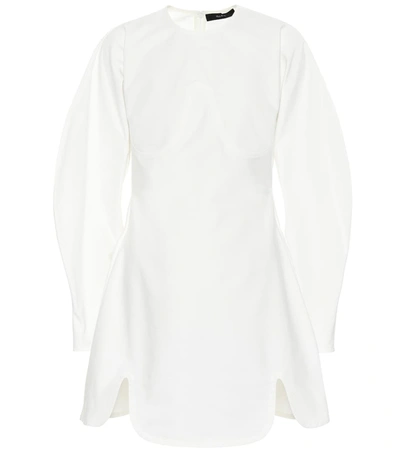 Ellery Teeny Voluminous Sleeve Cotton Dress In White