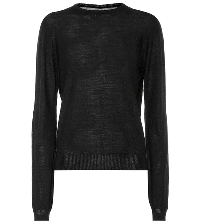 Rick Owens Wool Sweater In Black