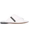 Givenchy Rivington Crisscross Sandal In 100 White