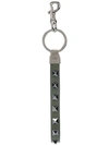 Valentino Garavani Rockstud Keyring In Black