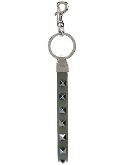 Valentino Garavani Rockstud Keyring In Black