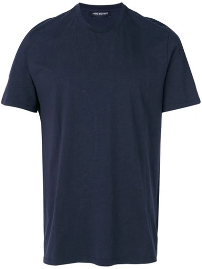 Neil Barrett Classic Crew Neck T-shirt - Blue In 415