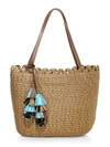 Eric Javits Mita Woven Tote In Honey Mix