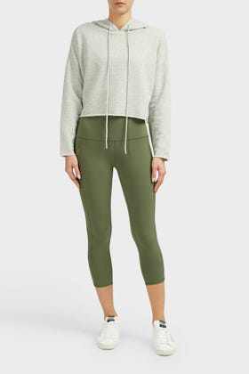 alo box crop hoodie