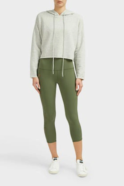 Alo Yoga Box Cropped Hoodie In Grey