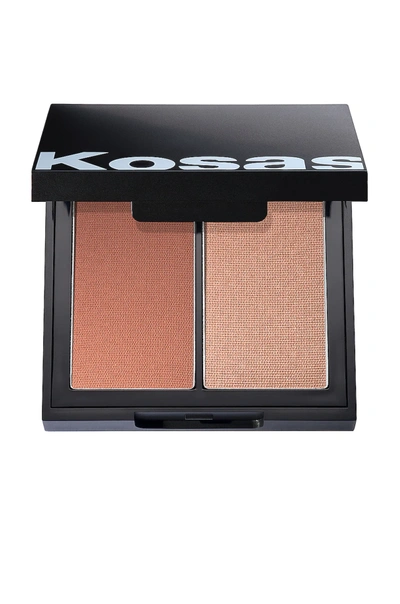 Kosas Color & Light: Pressed Powder Blush & Highlighter Duo Contrachroma High Intensity 0.32 oz/ 9 G